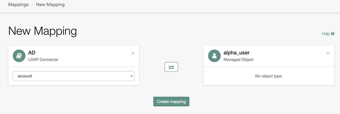 Create mapping for AD