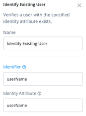 Identify Existing User Node Details