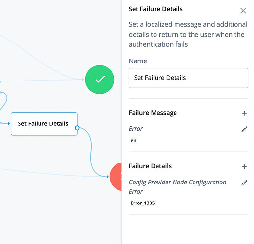Set Failure Details Node