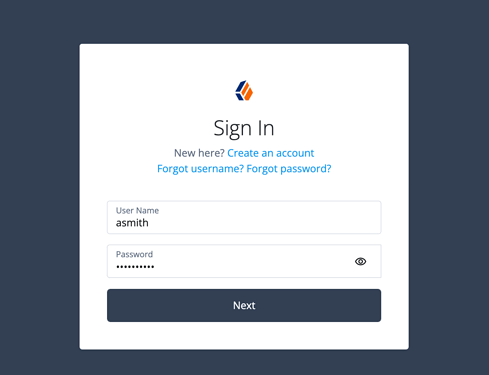 End user Sign In