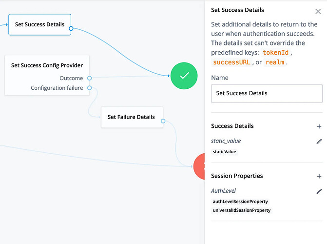 Set Success Details Node Config