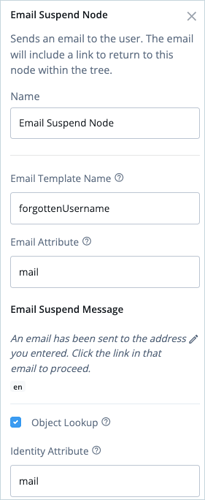 Email Suspend Node
