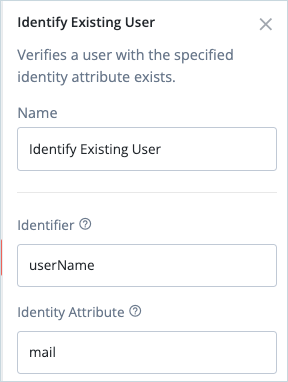 Identify Existing User node